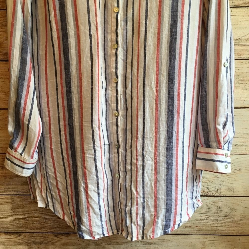 ARTISAN NY TUNIC TOP IN 100% LINEN - Picture 3 of 6